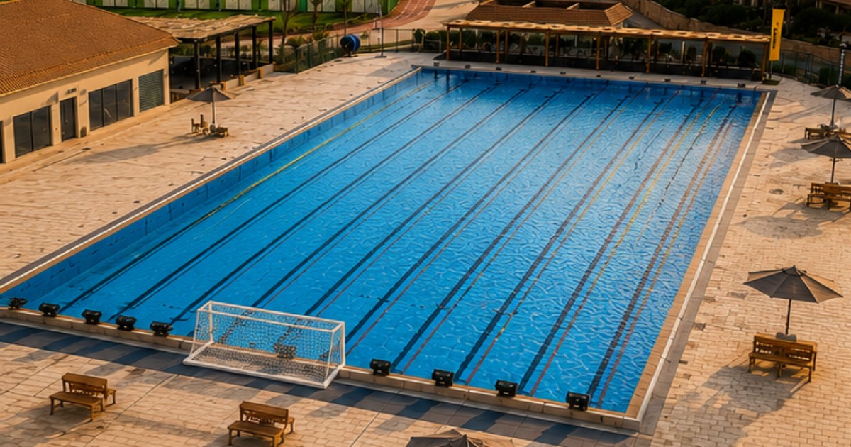 50m Olympic Pool — main water polo venue at Soma Bay