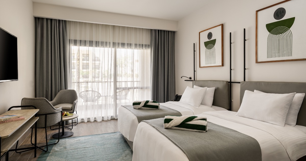 Kaktus Hotel Soma Bay — twin room, 43m², with terrace and natural light