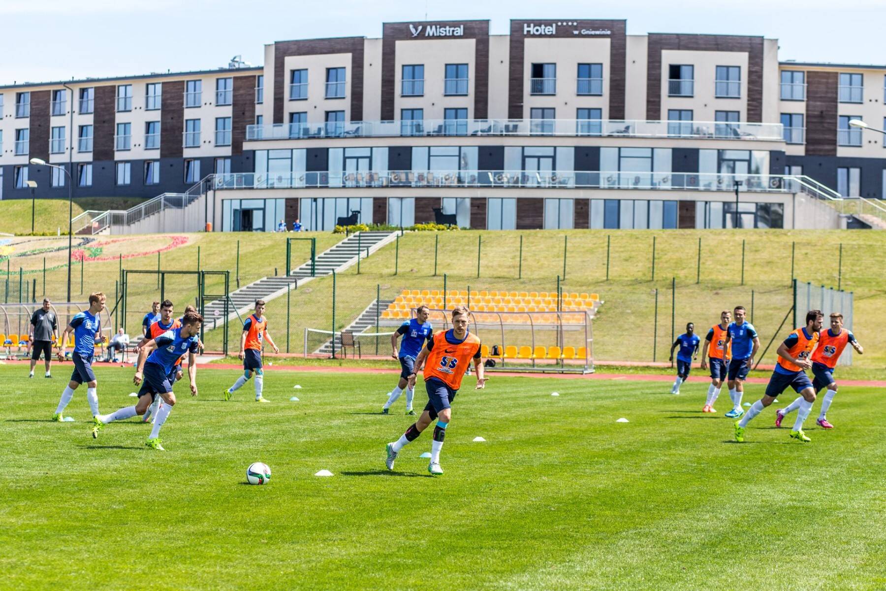 Football training camp in Poland