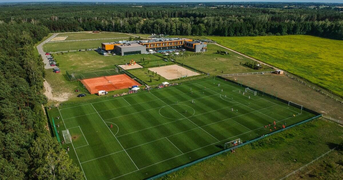 Football training camp in Poland