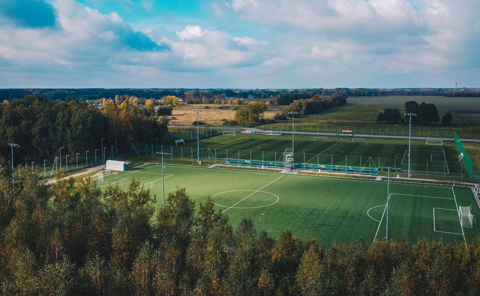 Football training camp in Poland