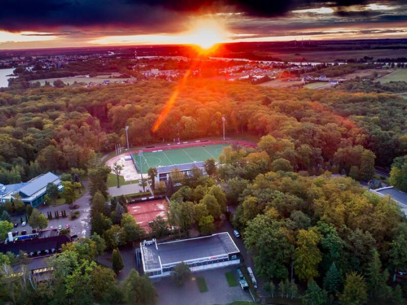 Football training camp in Poland