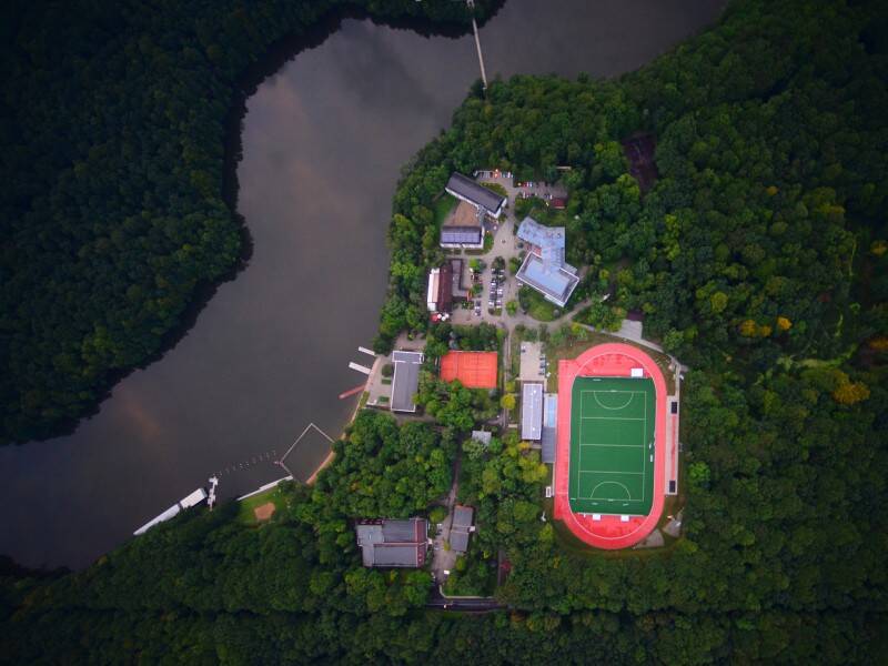 Football training camp in Poland