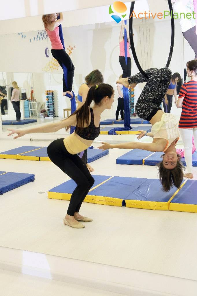 Aerial gymnastics gathering in Cyprus