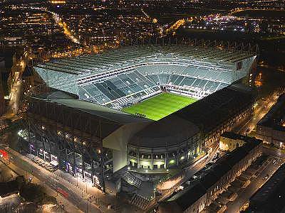 Sport venue St James Park Stadium for the team training camps