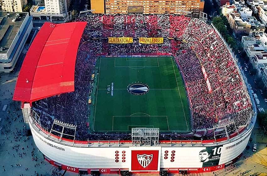Sport venue Ramon Sanchez Pizjuan Stadium for the team training camps