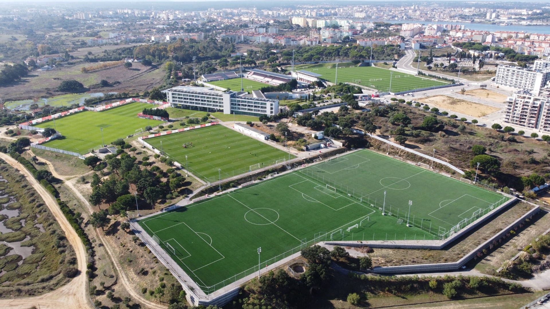 Sport venue Benfica Campus for the team training camps