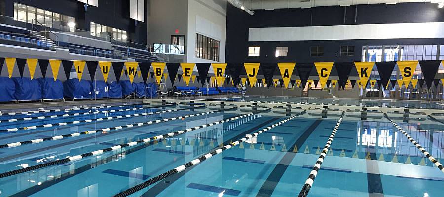 Sport venue NAU Wall Aquatic Center for the team training camps