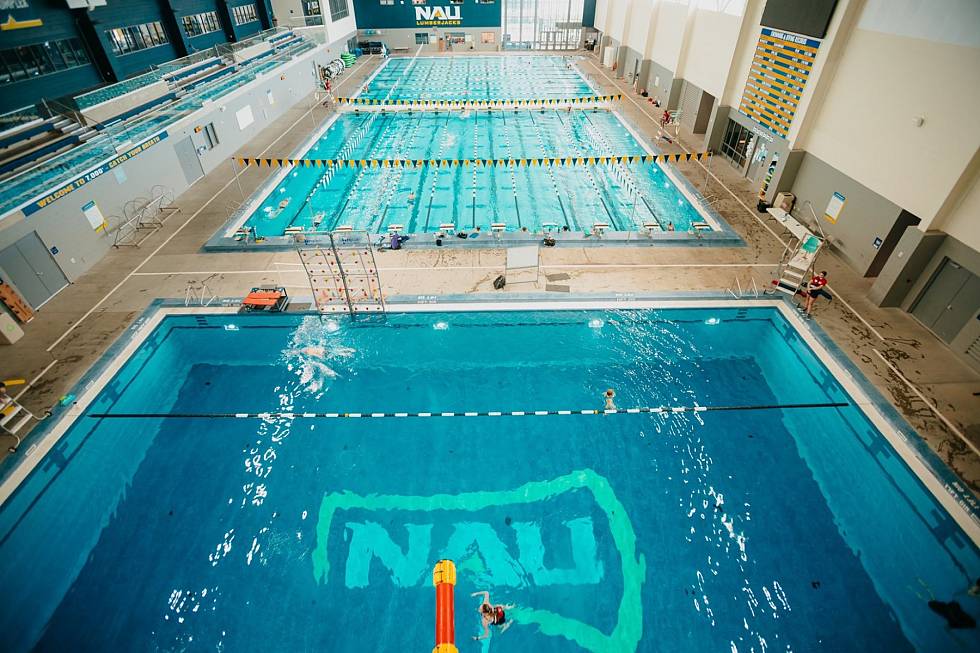 Sport venue NAU Wall Aquatic Center for the team training camps