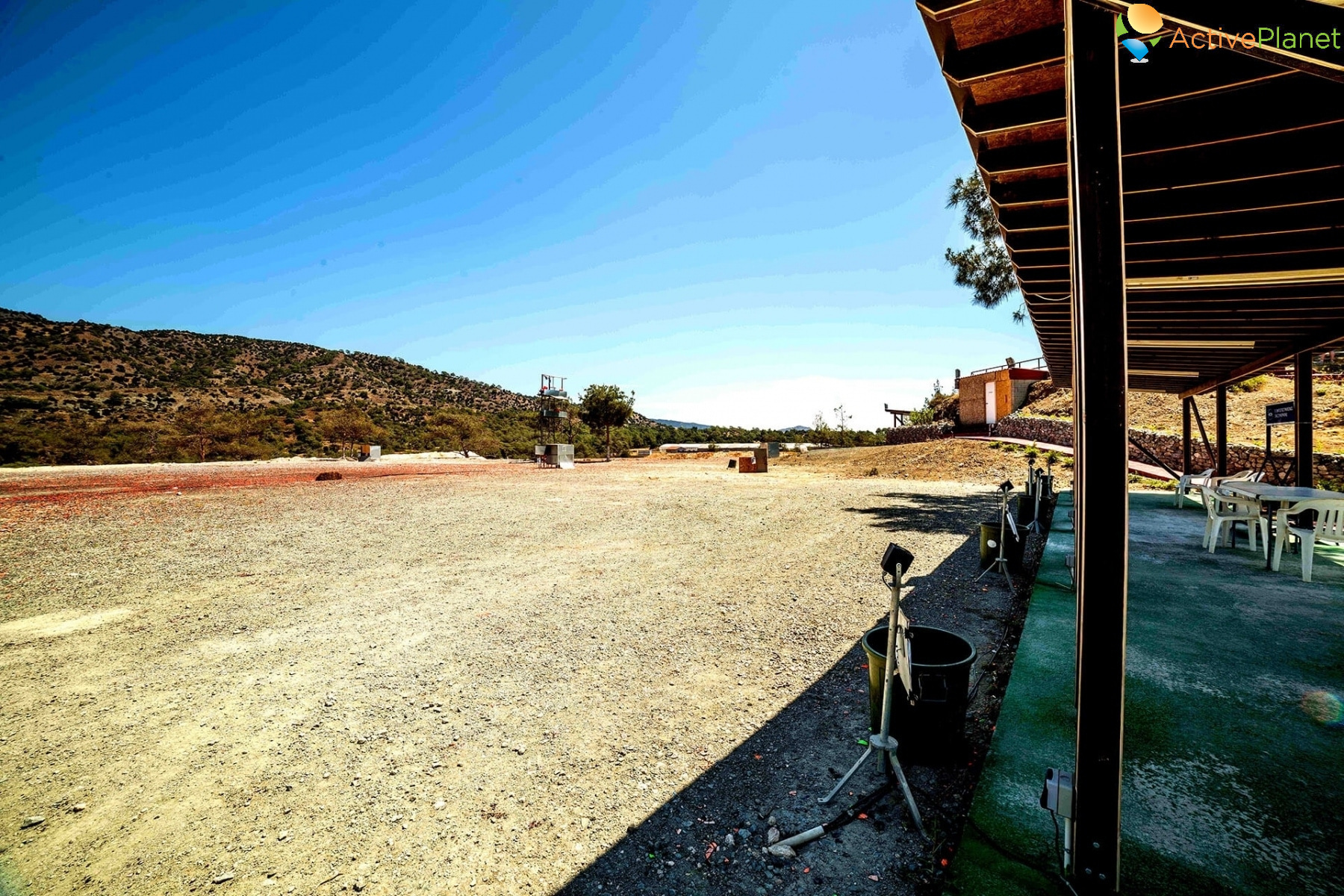 Sport venue Limassol International Shooting Range for the team training ...